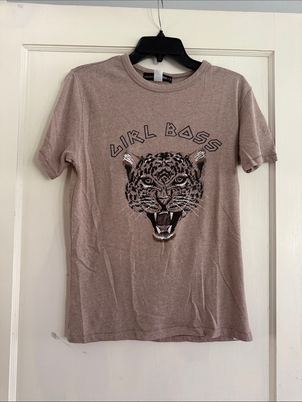 Vici Girl Boss Tiger Tee - Mauve